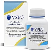 VSL#3® Probiotics for Digestive Health, IBS & UC Symptoms - 112.5B CFUs, High-Potency, Multi-Strain, Live, Refrigerated Probiotic, Medical Food for Gut Health Support in Men & Women, 60 Capsules