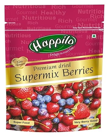 HappiloPremium International Super Mix Berries, 200g (Pack of 2)