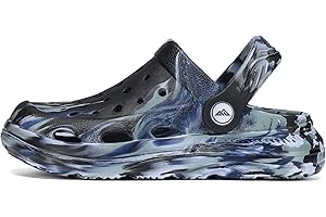 Ballaza Kids Tie Dye Garden Clogs for Boys Girls | Lightweight Slip-On Water Shoes with Arch Support