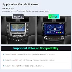 XTRONS Android 14 Car Stereo for Honda Accord 7th