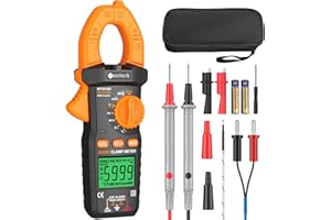 Neoteck Clamp Meter 6000 Counts Clamp Multimeter 800A AC/DC Current&Voltage Multimeter with TRMS Capacitance Continuity Resis