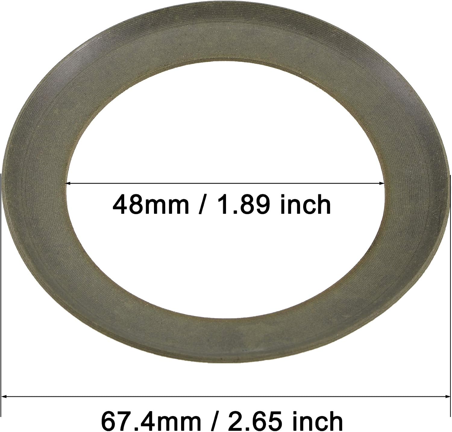 sourcing map Air Compressor Compression Piston Ring Replacement Part 67.4mm OD 48mm ID 1mm Thickness, Dark Green - Image 3