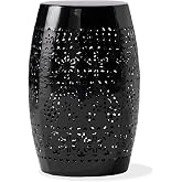 Christopher Knight Home Ruby Outdoor 12" Iron Side Table, Black