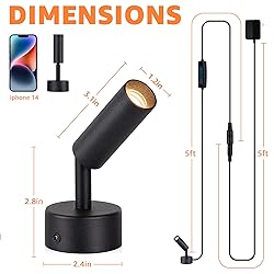 URTOM 3000K/4000K/5000K Adjustable LED Floor Lights