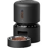PETLIBRO Automatic Cat Feeder, Pet Dry Food Dispenser Triple Preservation with Stainless Steel Bowl & Twist Lock Lid, Up to 5