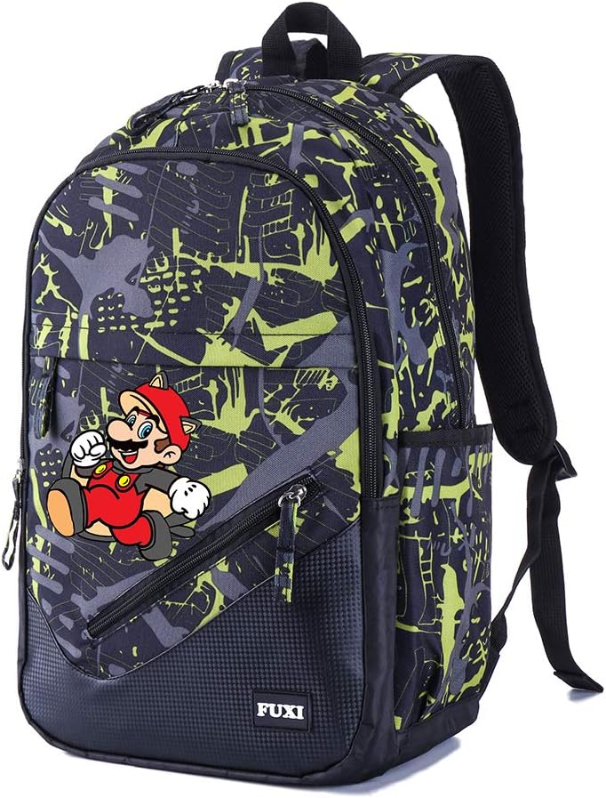Super Mario unisex Zaino Scuola Zaini Casual Zaini per PC Portatili Borsa  da Viaggio Zaino per Adolescenti Zaini urban-earth.co.uk