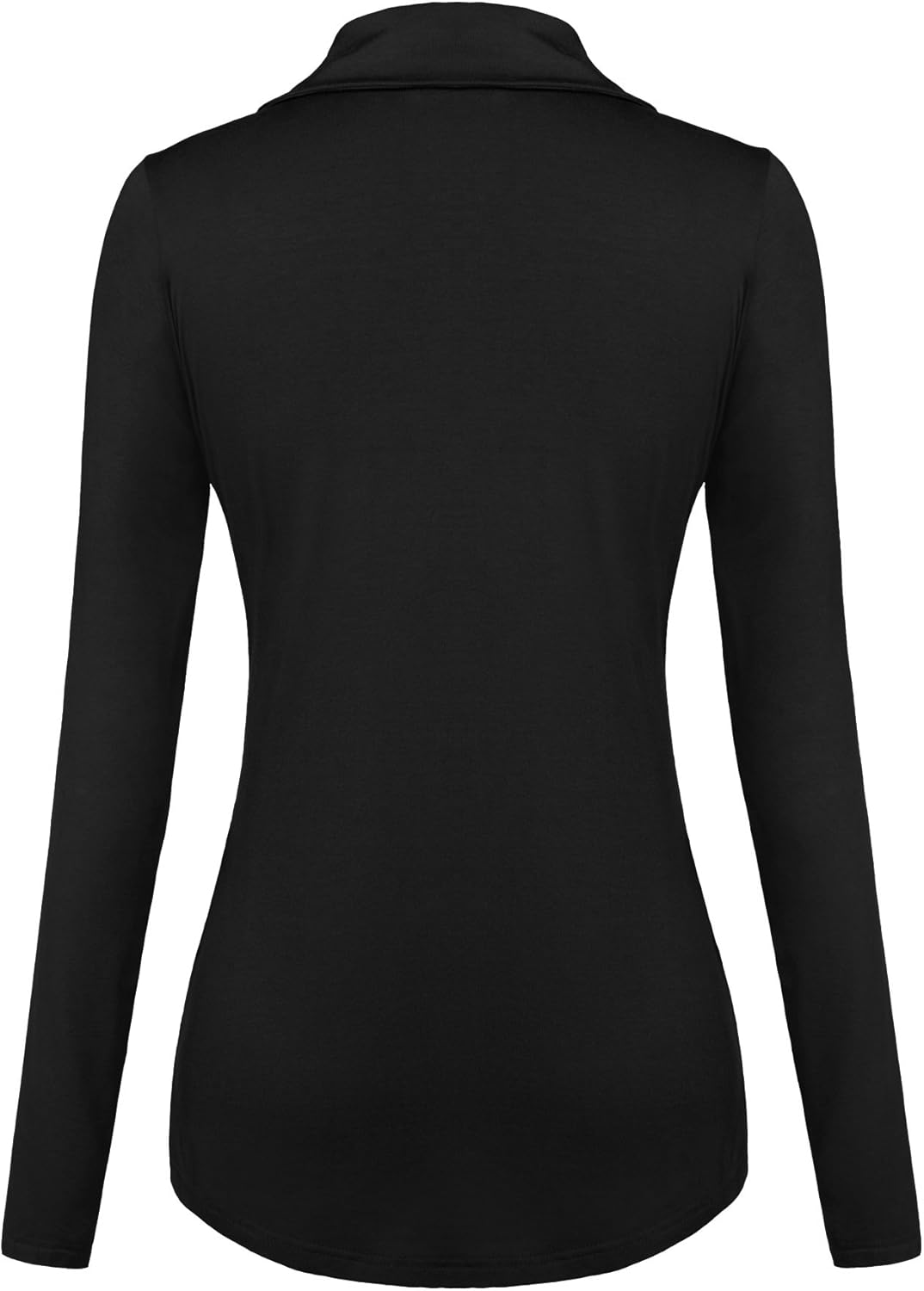 Ninedaily Womens Business Tops Lapel V Neck Slimming Long Sleeve Office Blouse: Clothing