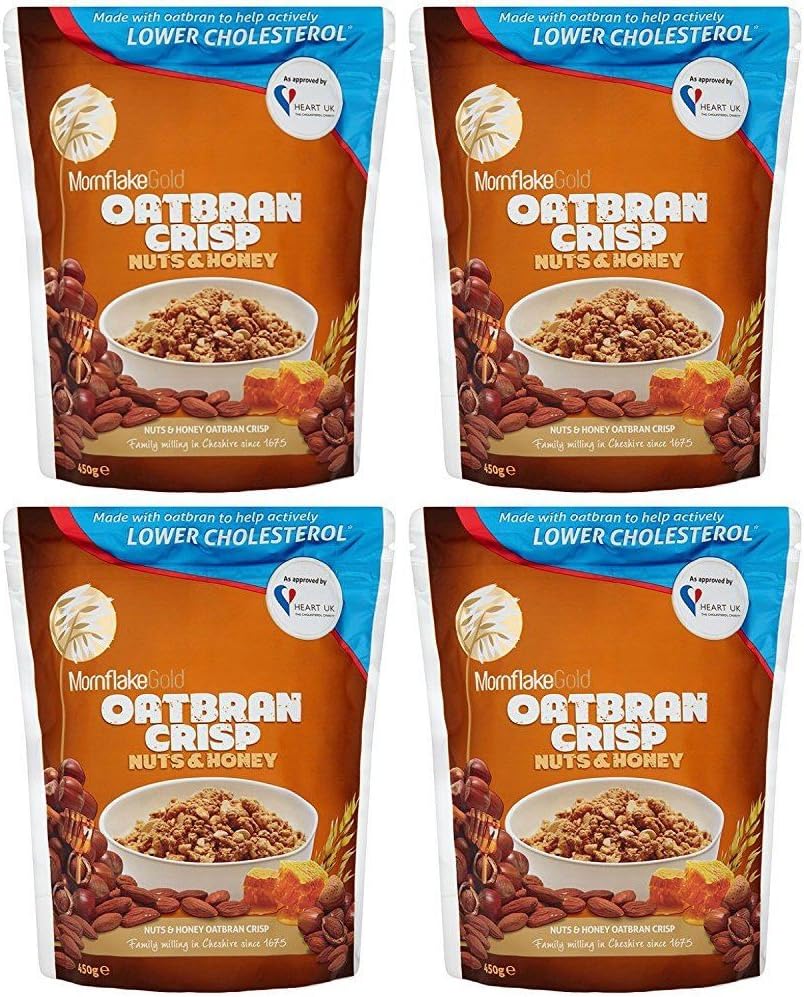 (4 PACK) - Mornflake Oatbran Crisp - Nut & Honey | 6 X 500g | 4 PACK - SUPER SAVER - SAVE MONEY