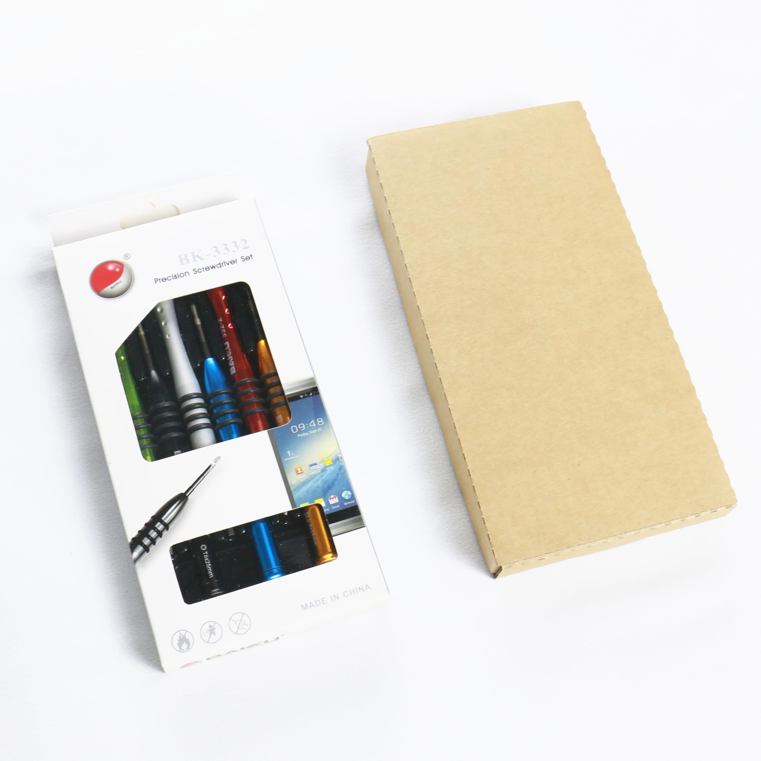 6 Sizes, Colors Precision Screwdriver Set for Repair Mobile,Watch, Alloy Steel Handle, Chrome Vanadium Head, DIY Baku BK-3332 (6 Screwdriver)