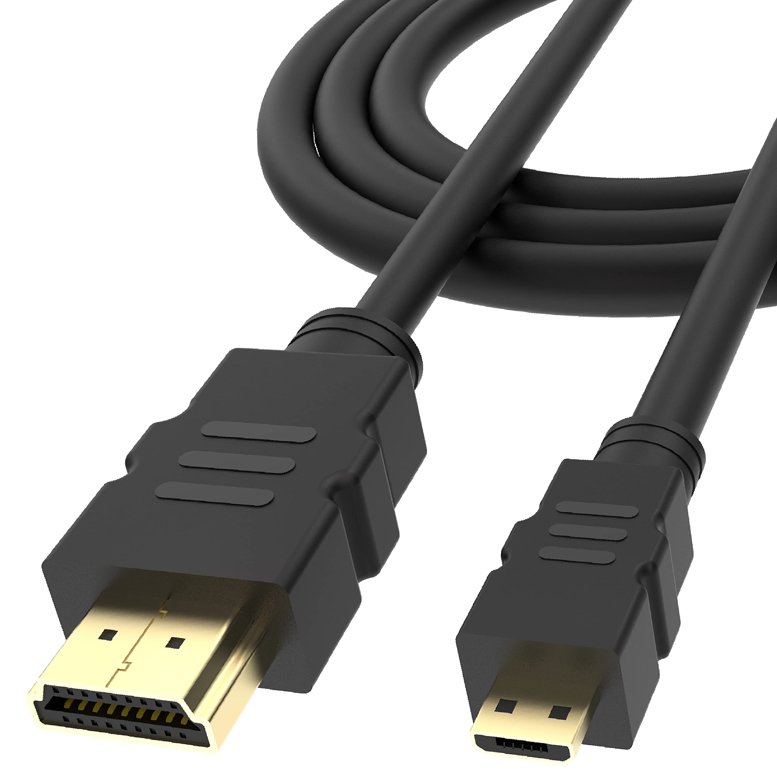Akasa 4K HDMI to Micro HDMI cable | 4K@60Hz | 24K Gold-plated | Ethernet | Audio Return | 3D TV | 1.5m | AK-CBHD20-15BK | Suitable for Raspberry Pi 4