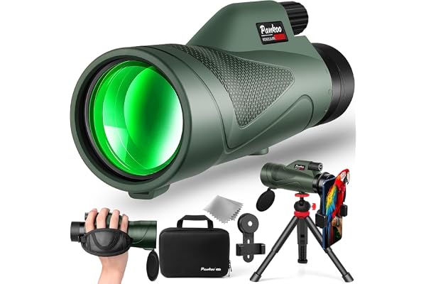 12x60 HD Monocular Telescope for Adults high Powered | Comes with Smartphone Adapter Tripod Hand Strap | Suitable for Bird Watching Sports Hiking Traveling