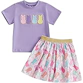 YINGISFITM Toddler Girl Easter Outfit Baby Easter Egg Bunny Shirt Crewneck Sweasthirt Tulle Tutu Skirts Dress Spring Clothes
