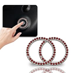 BEYPOVK 2 PCS Car Engine Start Button Crystal
