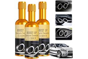 GENERIC 3 Pcs Catalytic Converter Cleaner Auto Parts Engine, Exhaust System Pipe Carbon Removal Cleaner Treatment Additive Oil, Fuel System Treatment Oil Additive for Gas and Diesel Car
