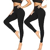 FULLSOFT Buttery Soft Leggings for Women - High Waisted Tummy Control No See Through Workout Yoga Cycling Tights Pants