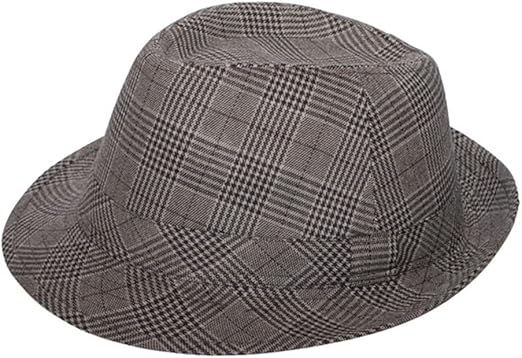 plaid fedora hat