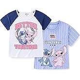 Disney Lilo & Stitch Girls 2 Pack Short Sleeve T-Shirt for Big Kids