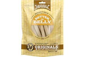 Better Belly Originals, Real Beef Sirloin Flavor, Small Rolls, Dog Chews, 20Count (P-50050NC)