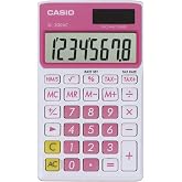 Casio SL-300VC Standard Function Calculator, Pink | Compact pocket calculator for everyday basic math at home, school or office