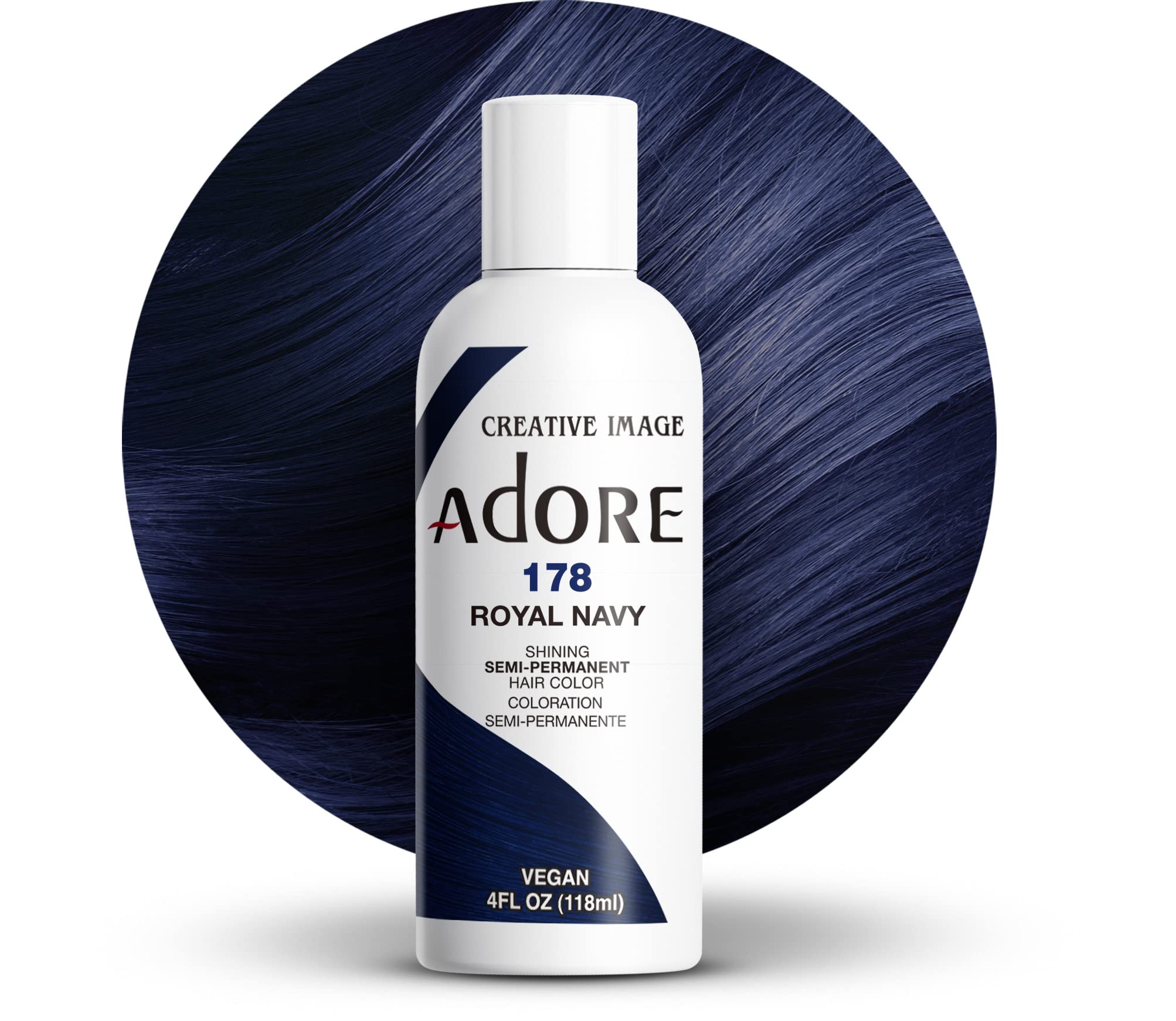 Adore Shining Semi Permanent Hair Colour, 178 Royal Navy