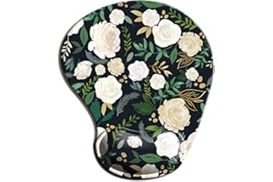 ITNRSIIET Ergonomic Mouse Pad with Gel Wrist Support Wrist Rest Smooth Surface Non-Slip PU Base Comfortable Office Supplies P