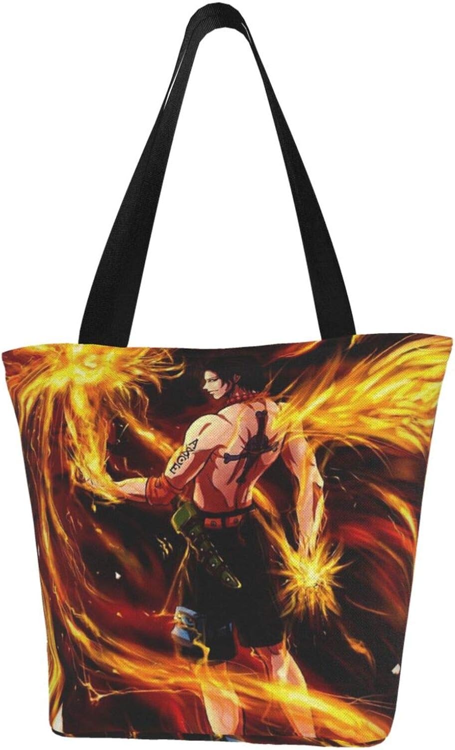 One Piece Anime Portgas·D· Ace Totes Carry Bag Women