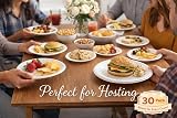 1ABOVE 30 Pack 9-Inch White Disposable Paper Plates 23cm for Everyday view 6