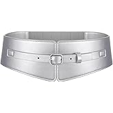 WHIPPY Women Wide Elastic Waist Belt Wide Leather Stretch Belt Fashion Ladies Waistband for Dresses