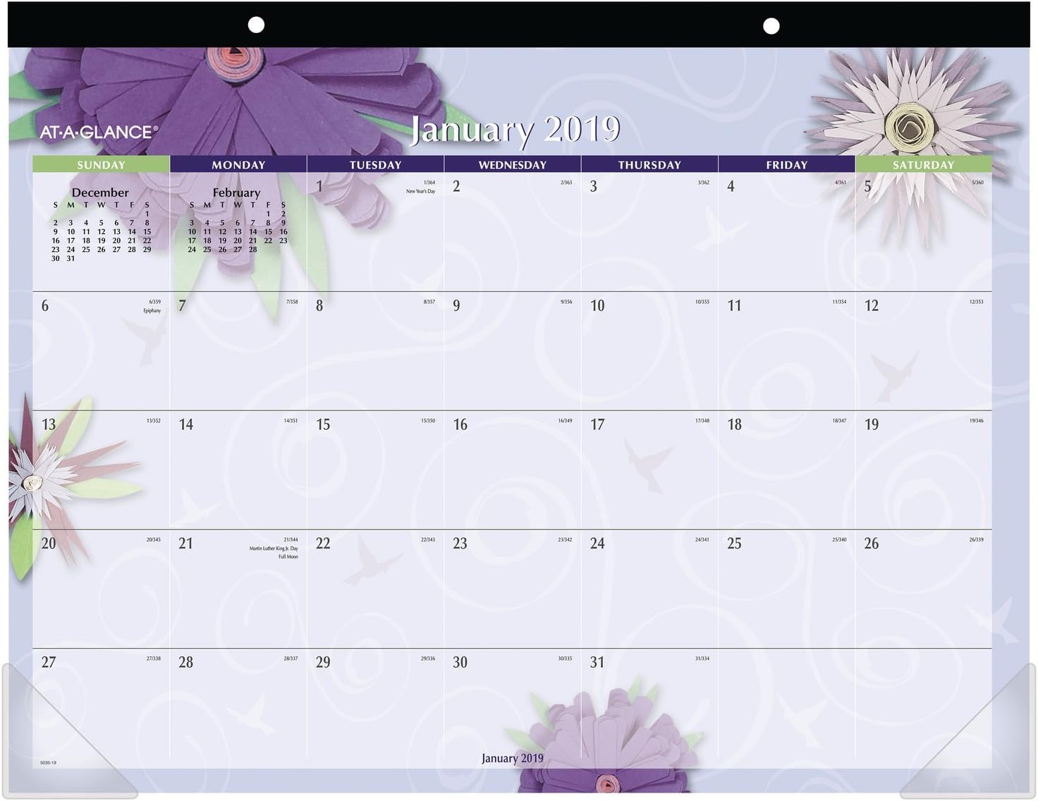 Best 2018 Desk Calendar 22X17 At A Glance