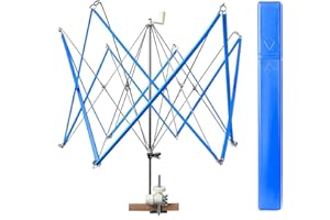 URBAMERICAN Yarn Swift Yarn Winder Yarn Ball Winder Knitting Yarn Holder,Packed in Long Boxes., Blue, 42 * 4 * 4