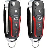 USARemote Key Fob Remote Replacement for 1998 1999 2000 2001 2002 2003 2004 2005 2006 2007 2008 2009 2010 2011 2012 2013 2014 Ford Lincoln 4-Button Flip Key CWTWB1U345 Programming Guide Included 2Pack