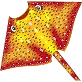 HONBO Ray Kite for Kids&Adults,Large Kite for Beach,Easy to Fly Delta Kite Single Line, Kite Handle Include