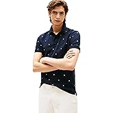 Tommy Hilfiger Mens Short Sleeve Polo Shirts in Regular Fit with Stretch and Organic Pique Cotton