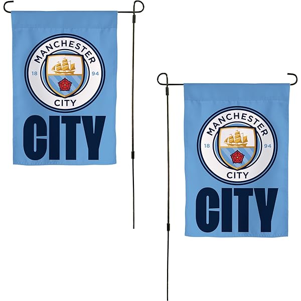 Amazon.com: Manchester City FC Retro Logo Sign (White, Metal