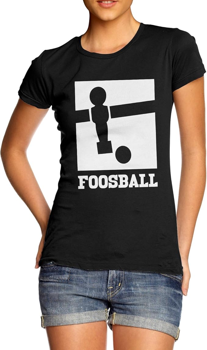 TWISTED ENVY Funny T Shirts for Mom Foosball Women's TShirt XLarge