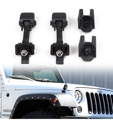 Front Lower Hood Latch For Jeep Wrangler JK 2007-2018 – Left Or Right – Sold By JDMax – 55395653AF