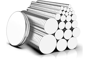 Magnets, Caturledas 600 Pack 8 Different Sizes Small Round Magnetic Rare Earth Neodymium Fridge Magnet for Home Kitchen Office School Hobby Handcraft Woodworking Miniature Model Base, Silver