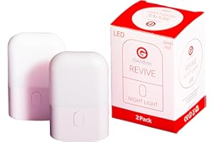 GAMMA LIGHT THERAPY LLC Revive - 670nm Red Night Light (2 Pack) by Gamma - Sleep Therapy - Melatonin Promoting Natural Sleep Aid