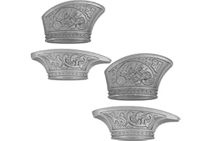 Kichvoe DIY Knife Handle Finger Guard Bolster Set Stainless Steel Knife Making Supplies Casting Parts 2 Sets