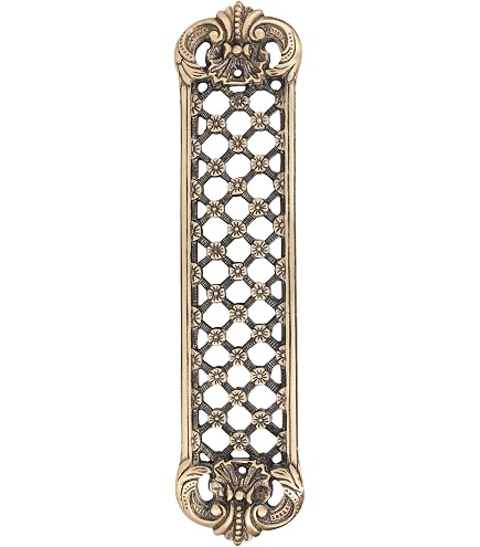 Adonai Hardware 10 Thummim Brass Push Plate – Satin Brass Unlacquered, Solid Build Adonai Hardware Thummim