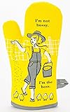 Blue Q I m Not Bossy Oven Mitt Yellow