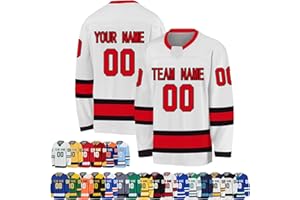 Custom Hockey Jersey for Mens Youth Kids Personalized Boys Ice Hockey Practice Jersey Uniform Add Own Name Number Team Logo