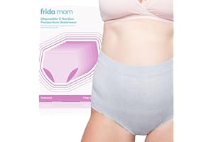 Disposable High Waist C-Section Postpartum Underwear by Frida Mom |Super Soft, Stretchy, Breathable, Wicking, Latex-Free - Si