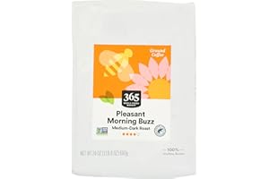 365 by Whole Foods Market, Pleasant Morning Buzz Ground Coffee, Medium-Dark Roast, 24 Ounce