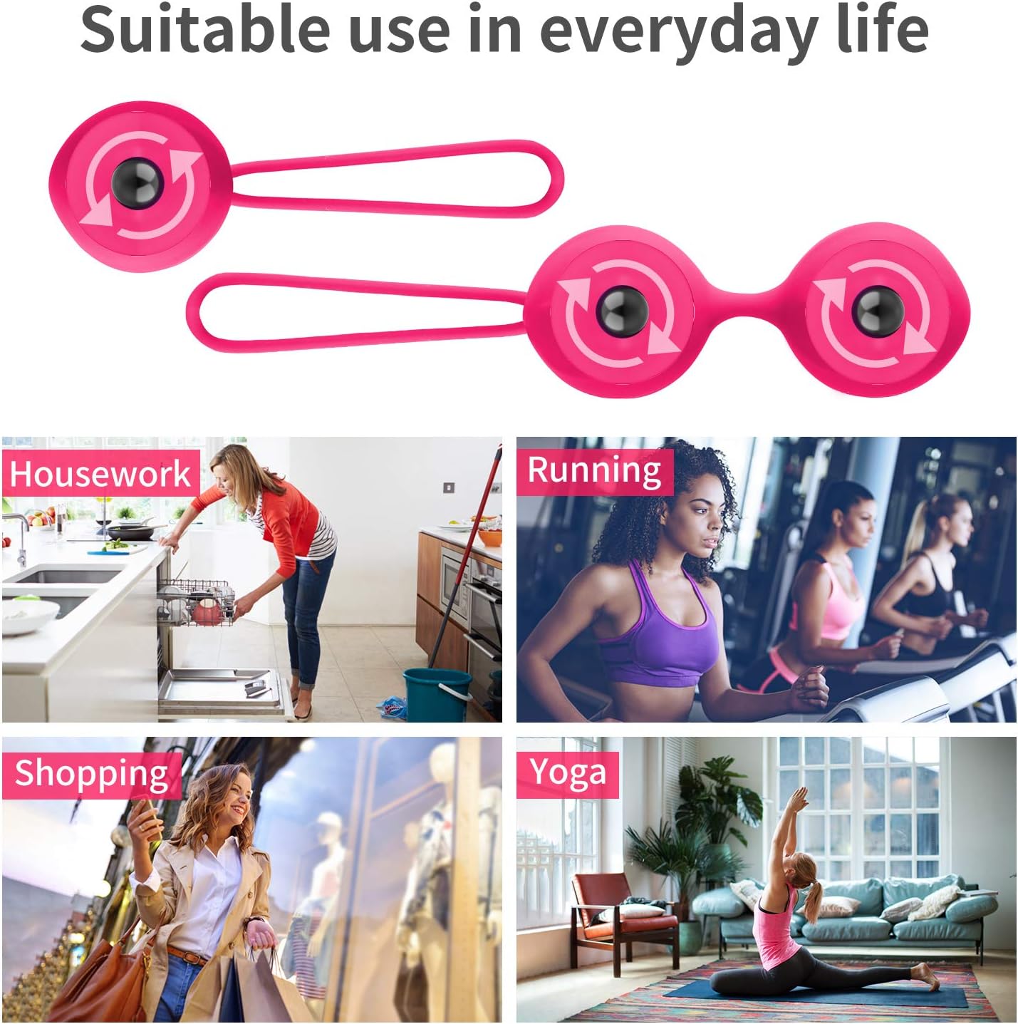 Kegel Balls Exercise Weight for Women Lady Bladder Control Pelvic Floor Exercise Tightening, Silicone Ben Wa Balls Pelvic Weights Training Sets for Beginners Advanced Tightening Luvsex: Health & Personal Care