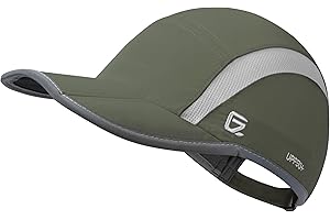 GADIEMKENSD Reflective Folding Outdoor Hat Unstructured Design UPF 50+ Sun Protection Sport Hats for Womens and Mens