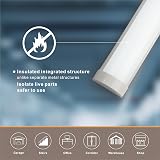 Qsmile 4FT LED Batten Light 32W PC Body 6500K Bright White Insect Proof IP40 view 2