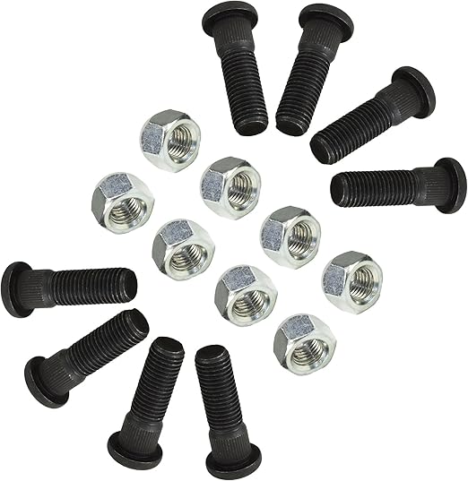 Pack of 8 M12 x 1.5 Wheel Studs And Nuts For 100mm PCD Trailer Hubs