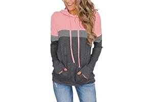 MIXSHE Womens Tops Ladies Tunics Casual Shirts Long Sleeve Hoodie Pullover Blouses Loose Fitting Tees Fashion Clothing Sweatshirts