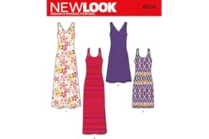Simplicity Creative Patterns New Look 6210 Misses' Knit Dress in Two Lengths, A (10-12-14-16-18-20-22)
